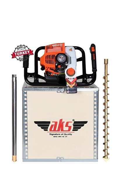 aks T-1 Benzinli El Sondaj Makinası Profesyonel Set 20 Metre