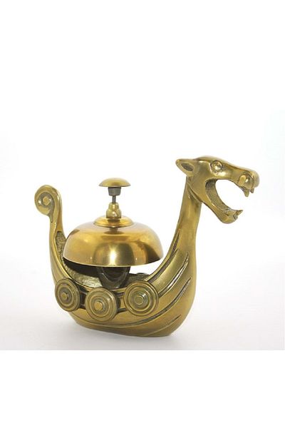 hediyeconcepti All Brass Dragon Shaped Reception Bell