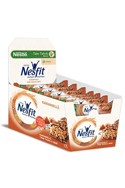 Nestle Nesfit Karamelli Tam Tahıllı Bar 23,5 Gr x 16 Adet