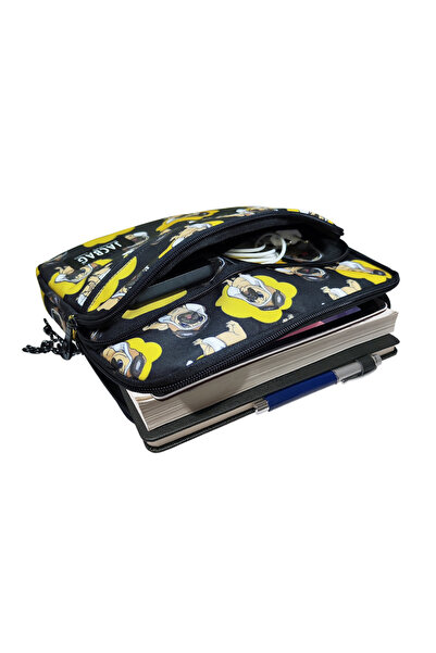 Jacbag İki Bölmeli Fermuarlı Cepli Tablet Çantası