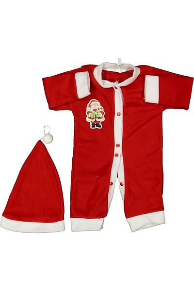 HealerLove Christmas Santa Claus Figured Costume with Santa Claus Hat Unisex 9-18 Months Baby Onesie