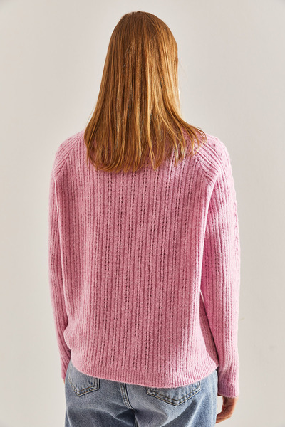 Bianco Lucci Kadın Desenli Triko Kazak