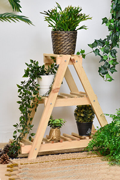 Grootland Ahşap Çiçeklik Saksı Standı