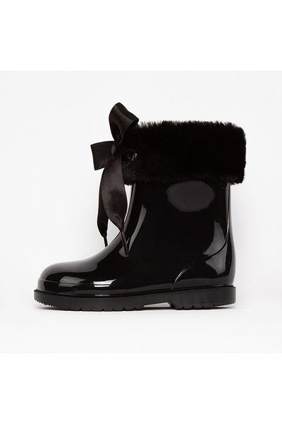 IGOR W10258 Bimbi Soft παιδικές μαύρες μπότες βροχής