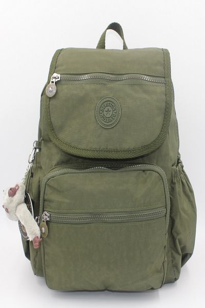 Bevitton Crinkle Waterproof Fabric Khaki Unisex Women's Backpack & School Bag 5200