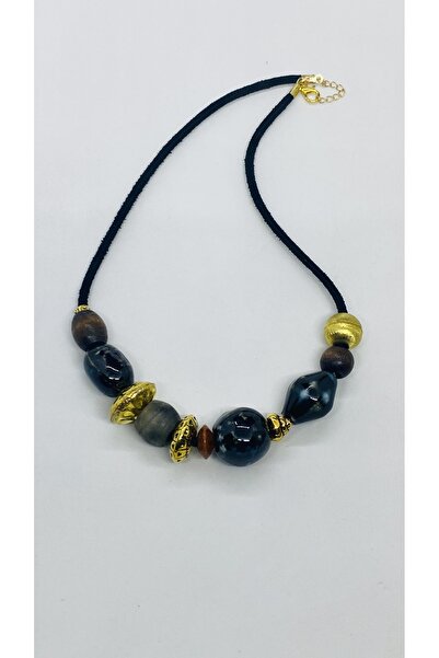 Porsuk Alternatif Handmade Ethnic Ceramic Bead Women's Necklace