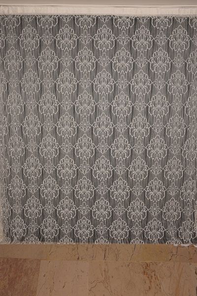 AKÇA TEKSTİL SPIDER MODEL CREAM COLOR ROPE CURTAIN READY BUTTONS STITCHED ROPE CURTAIN 300*280 cm
