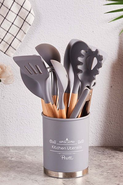 SepetçiBaba Masterno Gray 12 Piece Silicone Set