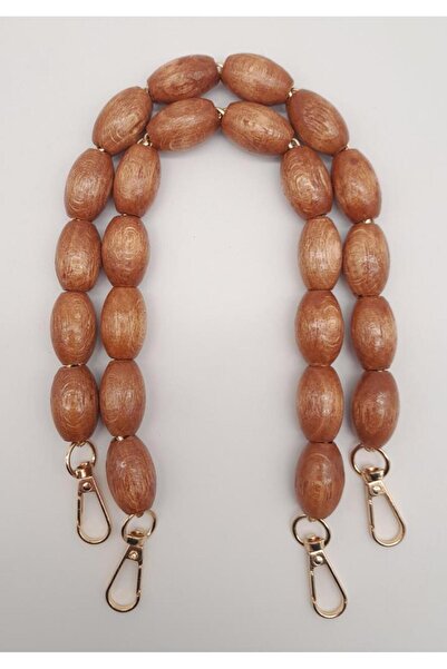 angel çanta aksesuar إكسسوار حقيبة ملاك 40 سم خرز خشبي بيضاوي لون أسمر خطاف م...