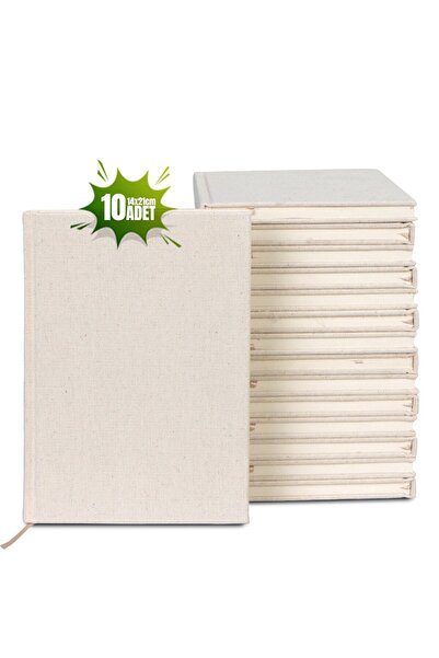 Pamusan Kanvas Defter 14x20 cm - 80 yaprak, 10 Adet