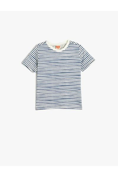 Koton Baby Boy Cotton T-Shirt Short Sleeve Crew Neck