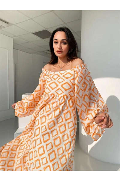 Laluvia Γιακάς με μπαλόνι Φόρεμα γιακά Madonna