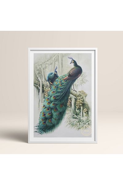 HOMEPACK Pictură cu un singur cadru Pictură poster din seria Peacock TK/237