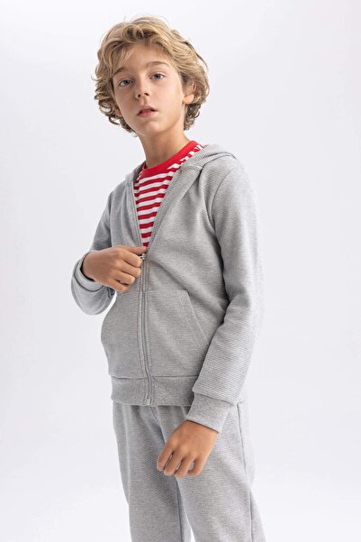 DeFacto Boy's Cardigan - T7468A6/Gr377