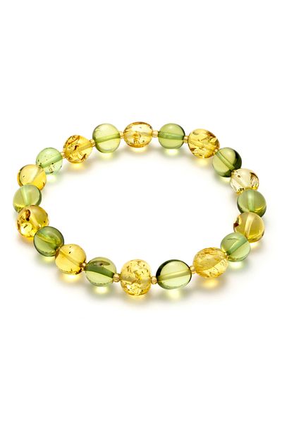 Amber by Mazukna Light Green Flexible Fishing Line - Free Cut, Drop Amber Bracelet, Junior and Adult Certified