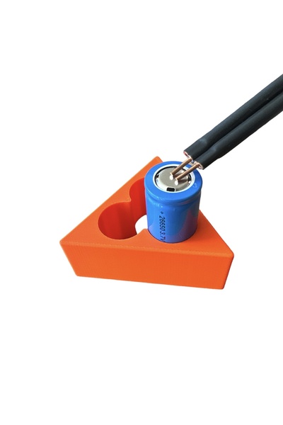 Fusion Tech 26650 Punta Kaynak Pil Tutucusu Fikstür 3’lü Üçgen