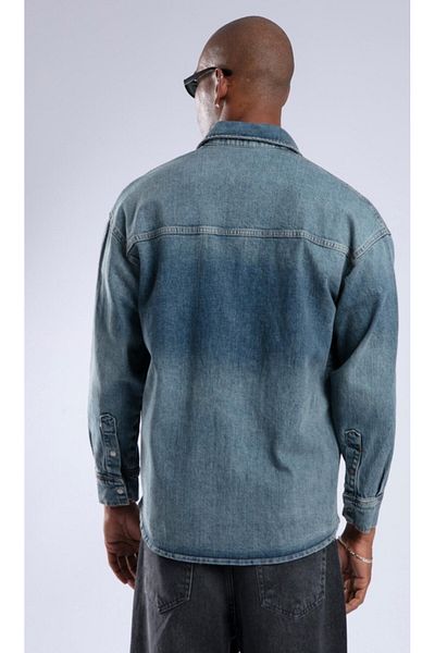 Catch Unisex Loose Fit Denim Shirt 1541-5