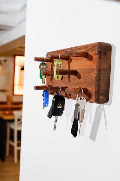Grootland Decorative Wooden Wall Hanger (Walnut)