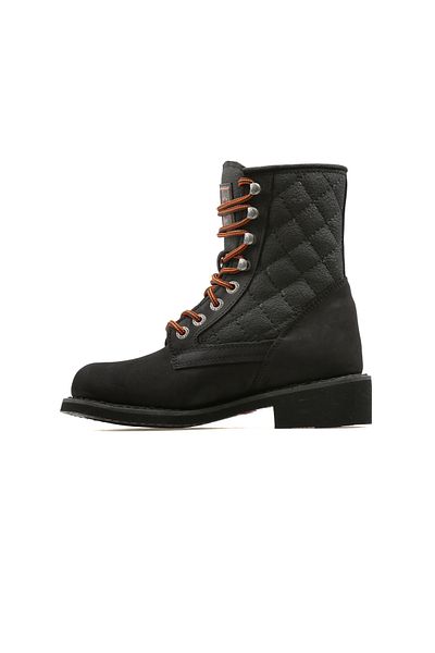 Harley Davidson Black Women's Boots 025G100078-Black-Nubuck