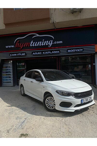 HYM TUNİNG Fiat Egea Ön Ek, Tampon Karlığı Etek, Ön Bodykit Boyasız ABS Plastik