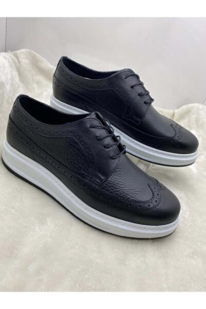 Voyager 3147 Чорні чоловічі шкіряні повсякденні черевики