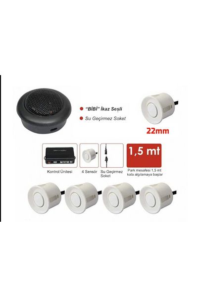 aslanotoaksesuar SENTİNEL AUDIO PARKING ETME SYSTEM EQUIPMENT 22MM WHITE