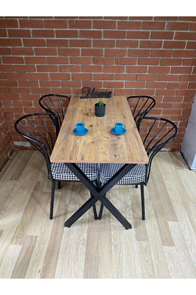 BAMBEDS MOBİLYA Masa Takımı, Yemek Masası, Mutfak Masası, Balkon Masası - 60x...