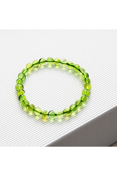 Amber by Mazukna Green Flexible Fishing Line - Free Cut Drop Amber Bracelet, Teen and Adult Certified