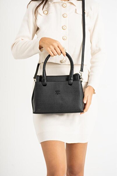 ImPolo Geantă de mână pentru femei Shakira BlackGraphics Print Dimensiune 21X27