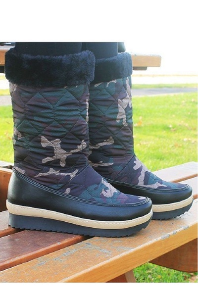 TİWİNGO Cizme de zăpadă pentru femei și copii, zilnic, de iarnă, căptușite cu...