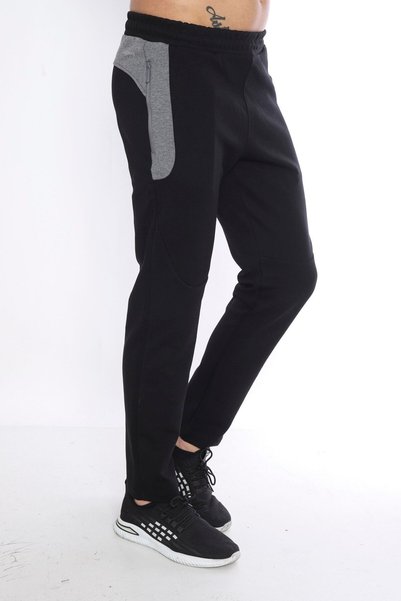 NEED LİFE Black Men's Sweatpants