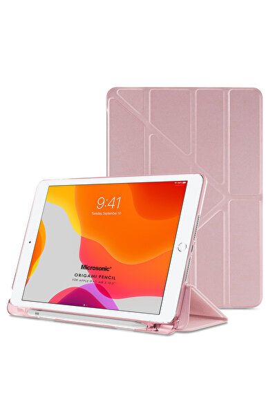 Microsonic Apple Air 3 10.5'' 2019 Kılıf A2152-A2123-A2153-A2154 Origami Rose...