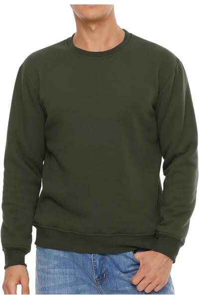 GHASSY CO. Ghassy Co. Men's Ultra Thermal Sherpa Plush Lined Crew Neck Sweatshirt