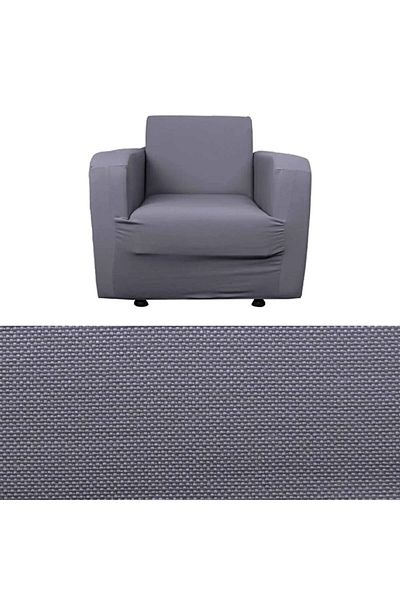 TUCHMALL Flexible and Washable Patterned Armchair Cover - Stretch Elastic, 1 Person (single)