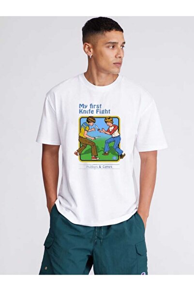 Kozmik Tapestry Η Πρώτη μου Μάχη με Μαχαίρια - Τυπωμένο Μπλουζάκι