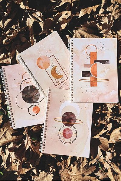 ArtNots A5 Quadruple notebook set (15x21cm) Checked