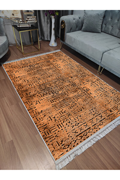 Modern home Etnik Dijital Baskı Dot/Keçe Salon Halısı Makinada Yıkanabilir Halı