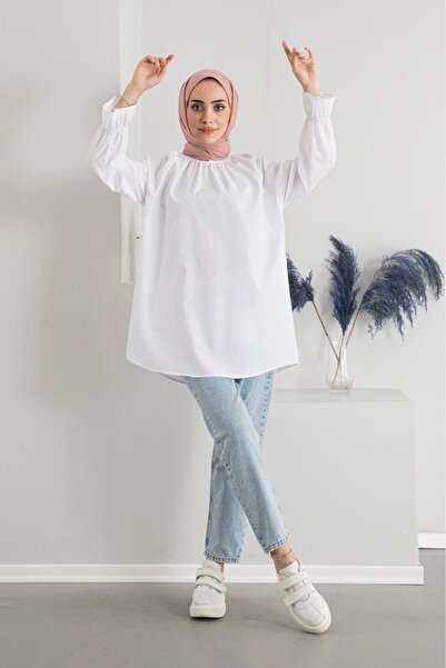 CNG MODA قميص بأكمام مجمعة