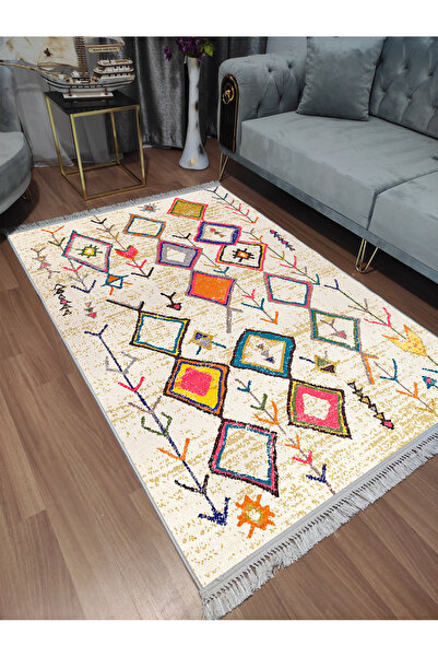 Modern home İskandinav Desenli Dijital Baskı Dot/Keçe Salon Halısı Makinada Y...