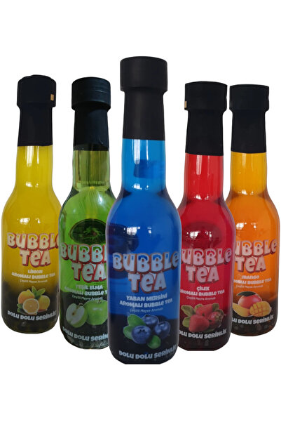 Ejder Ateşi Hazır Bubble Tea 5 Farklı Aroma Bir Arada Bubble Tea Ve Içeceği