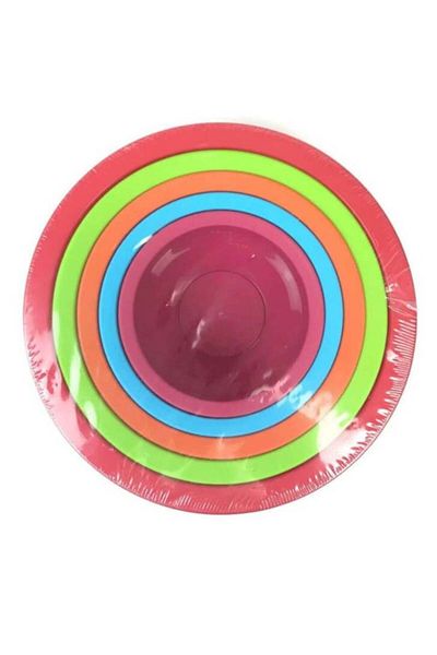 Proff Colorful Round Basin Set of 5