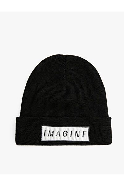 Koton Slogan Temalı Triko Bere