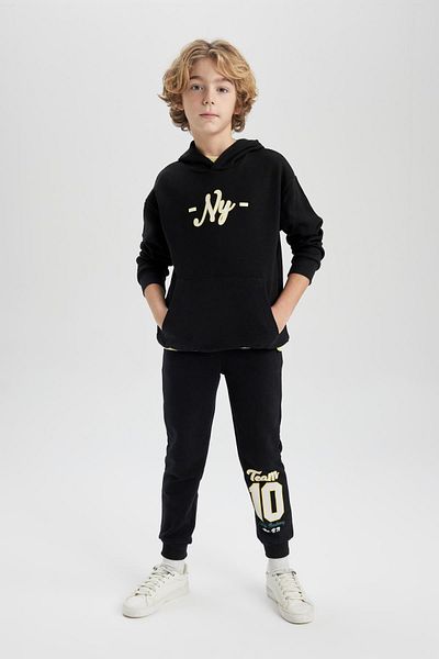 DeFacto Boy's Elastic Waist Printed Sweatpants B6141A824Sp
