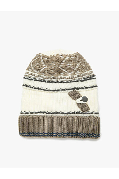 Koton Πλεκτό μπερέ με σχέδιο