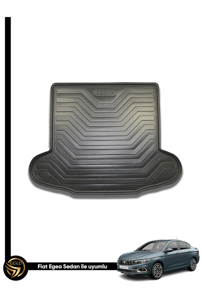 Black Gold Fiat Egea Sedan 2015-2023 Kauçuk Galaxy Model Bagaj Havuzu
