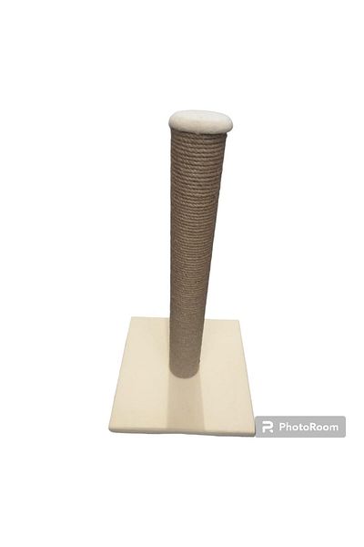 Glipet Scratching Board Square Base - Jute Rope - Cream 45 Cm