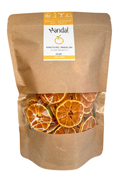 Mandal 150 جرام من اليوسفي المجفف - شرائح فواكه مجففة