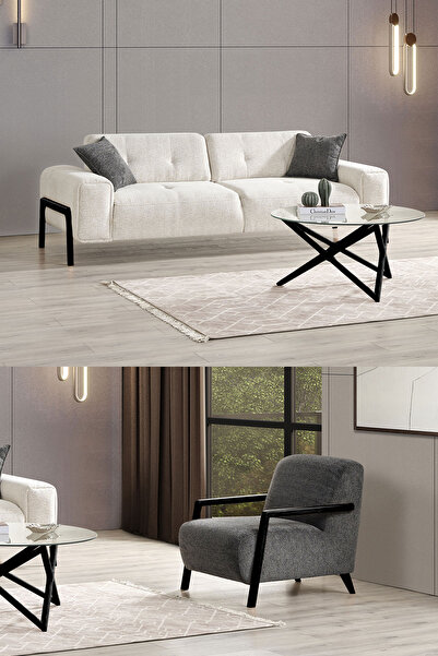 Eymense Dolex Kasalı Modern Sırt Mekanizmalı Koltuk Takımı 3 1