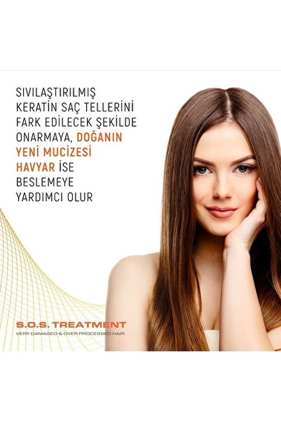 VASSO WOMEN Aşırı Yıpranmış Saçlar Keratin Ve Havyar Özlü Acil Kurtarma S.o.s.saç Bakım Seti(270 ML 150 ML)