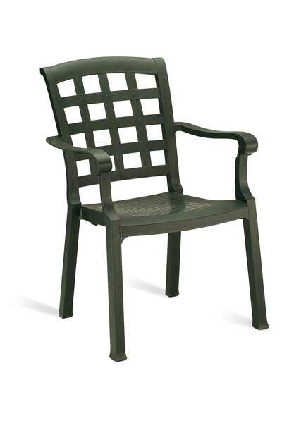 Papatya Pasha Plastik Koltuk Yeşil - Bahçe Balkon Teras Sandalyesi